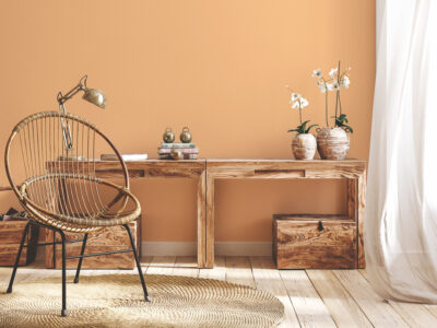 décoration maison nuances orange