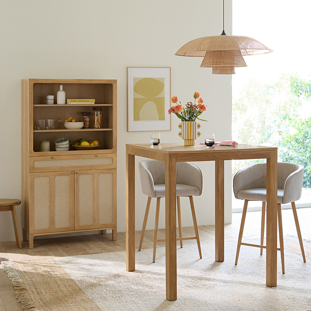 meuble tissu et bois tendance déco 2025