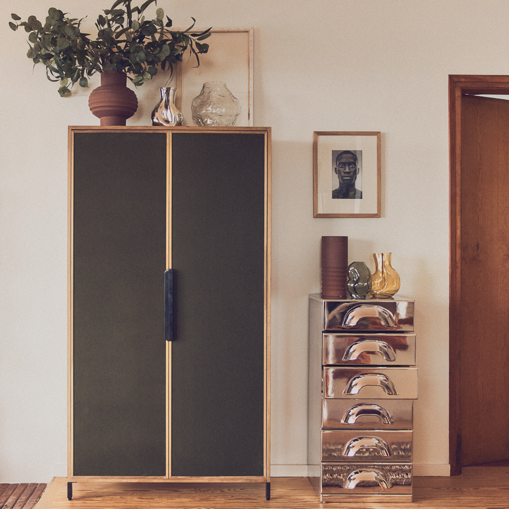 meuble tissu et bois tendance déco 2025