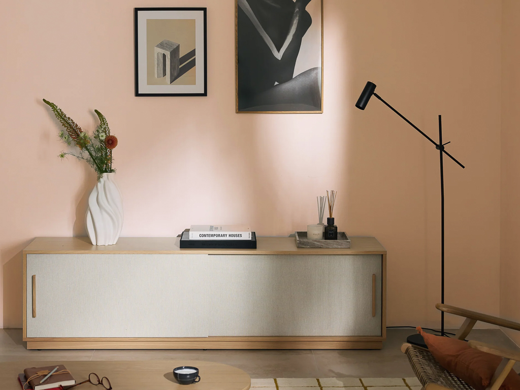 meuble tissu et bois tendance déco 2025
