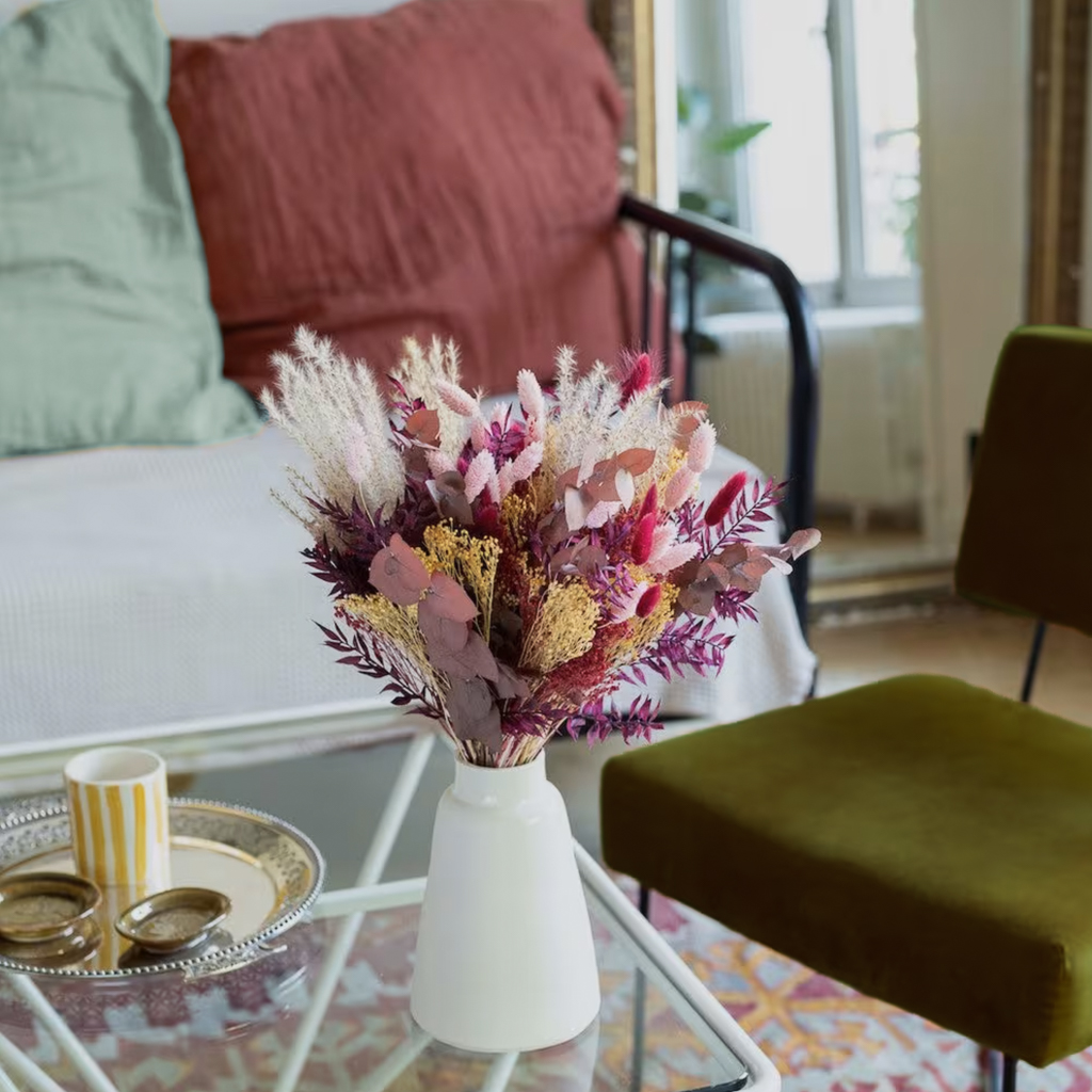 bouquet de fleurs séchées