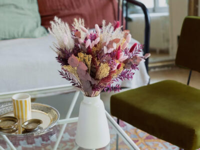 bouquet de fleurs séchées