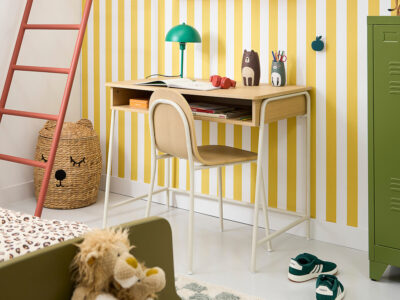 bureau enfant primaire bois et métal