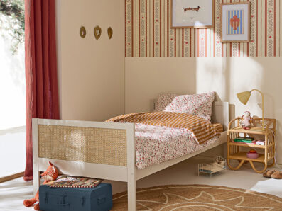 chambre enfant couleurs rétro