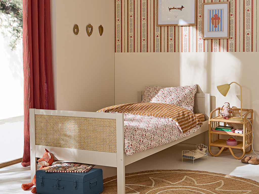 chambre enfant couleurs rétro