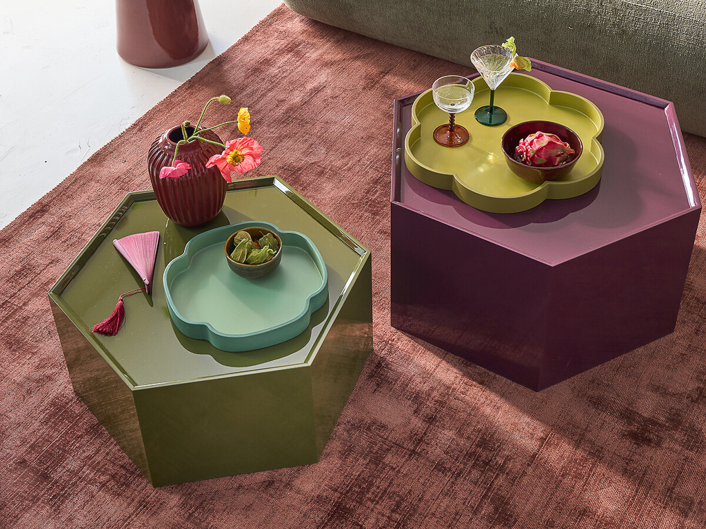déco bordeaux, vert olive et rose fuchsia