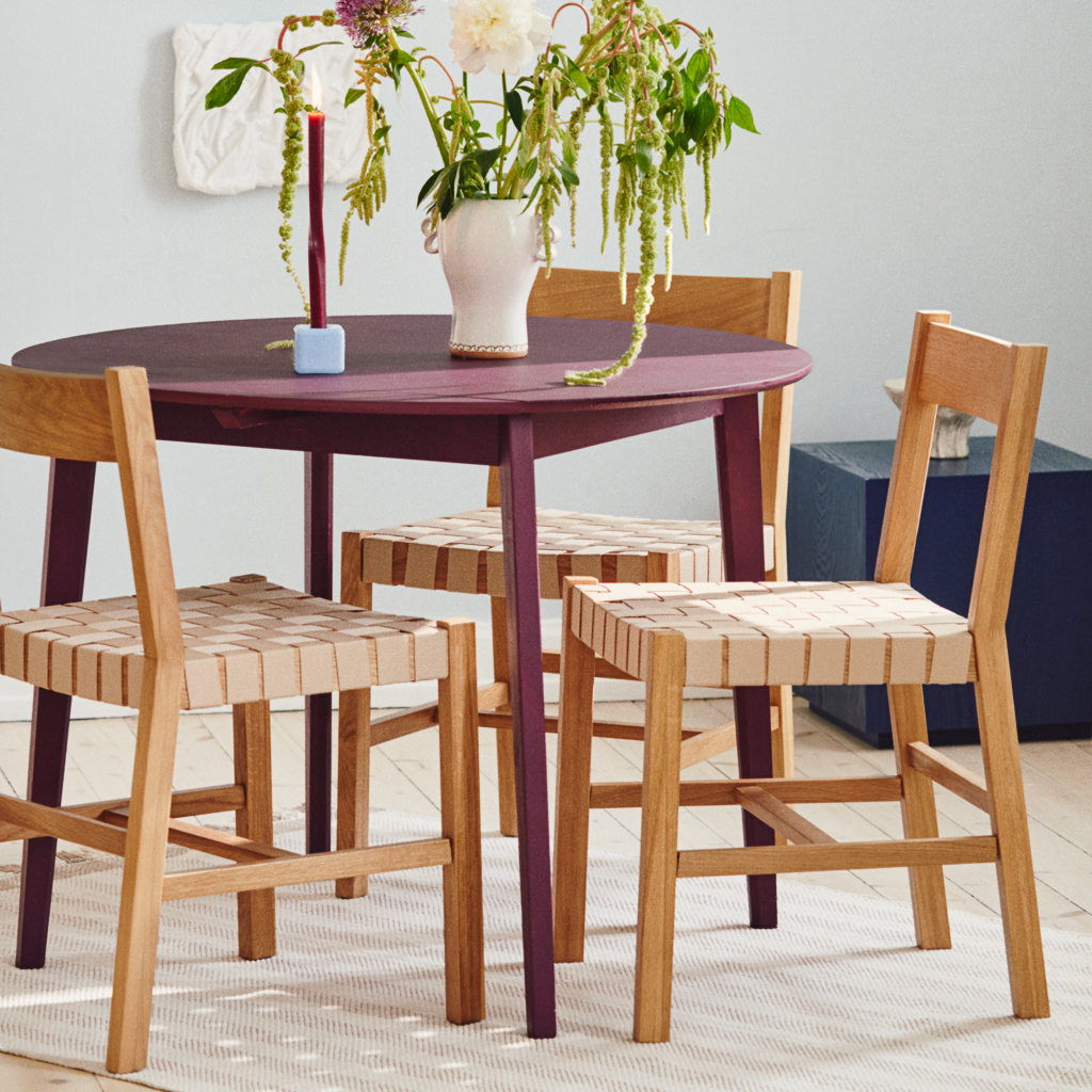 table de repas ronde bordeaux