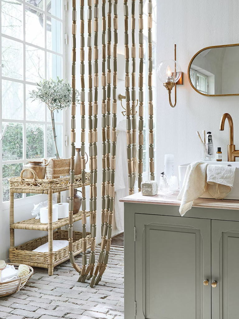 salle de bain de maison de campagne chic