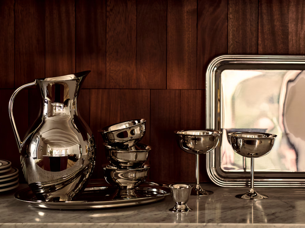 vaisselle en inox tendance
