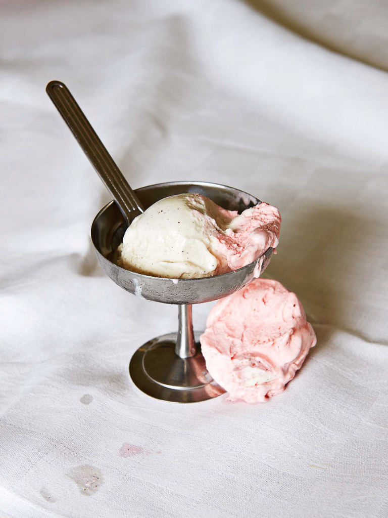 coupe à glace en inox