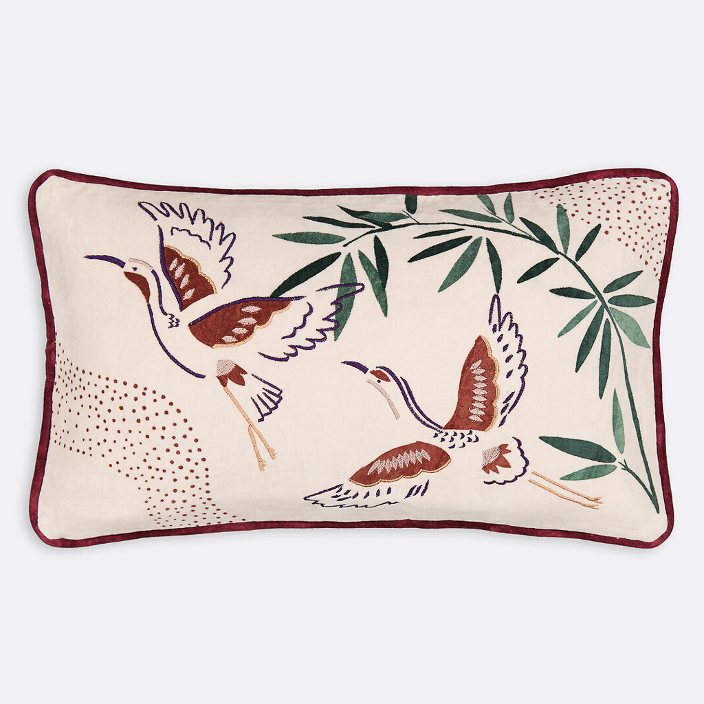 coussin motif asiatique