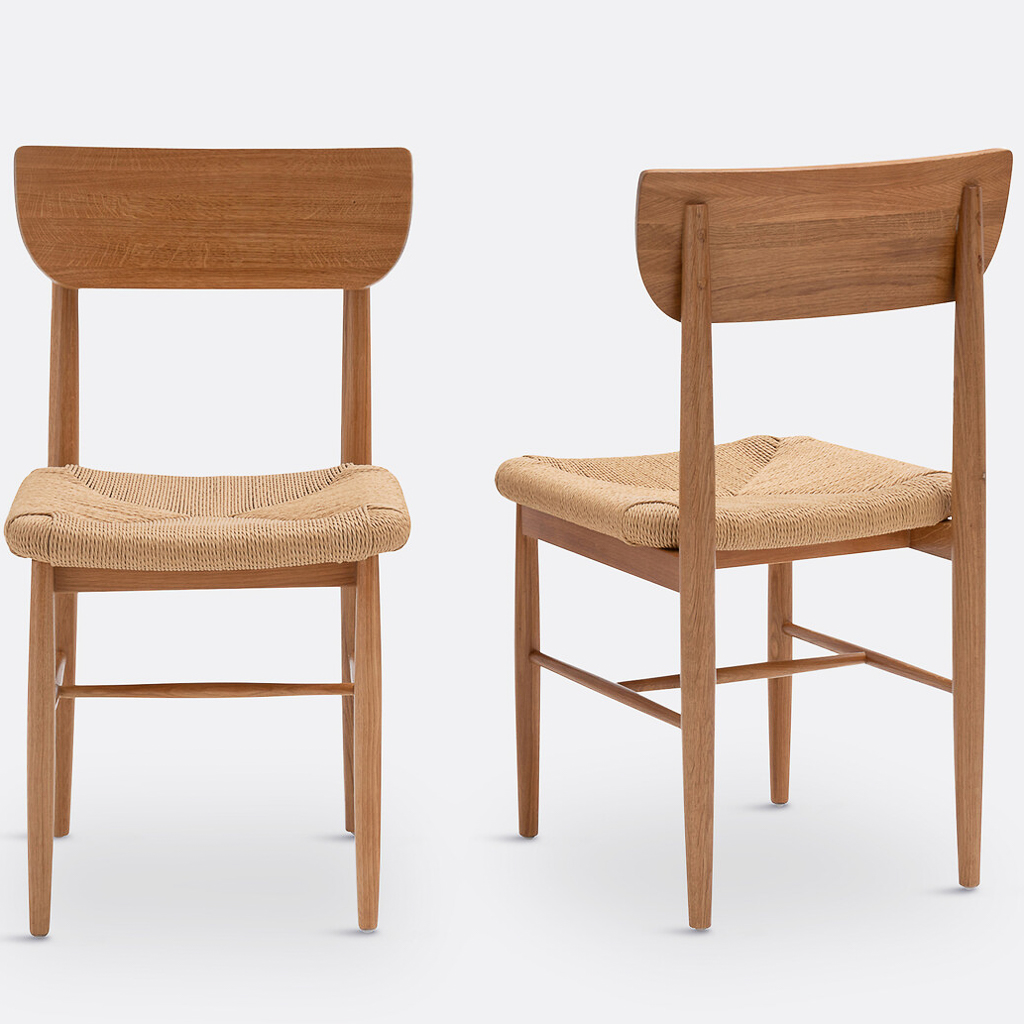 chaise en bois et corde style campagne
