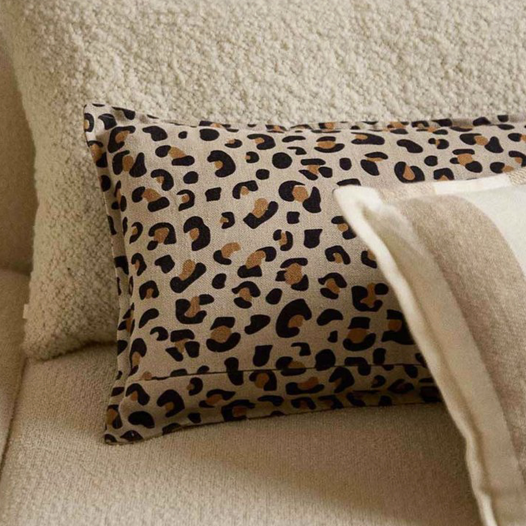 coussin léopard