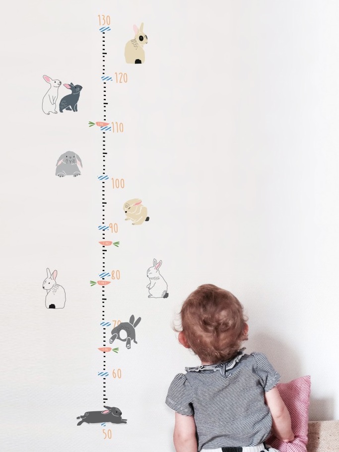 toile murale stickers lapins