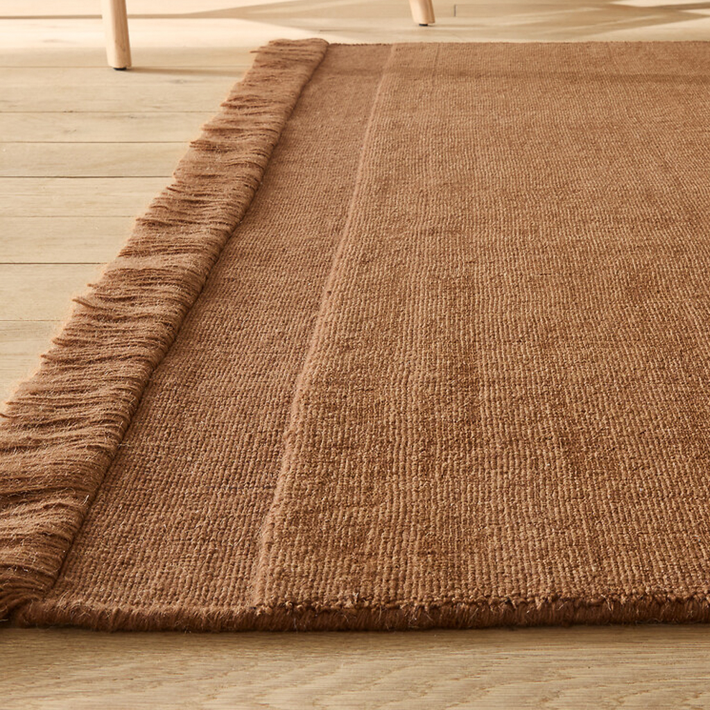 tapis couleur caramel