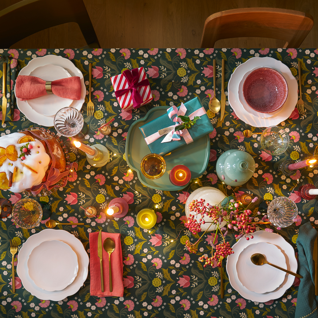 décoration table de noël originale