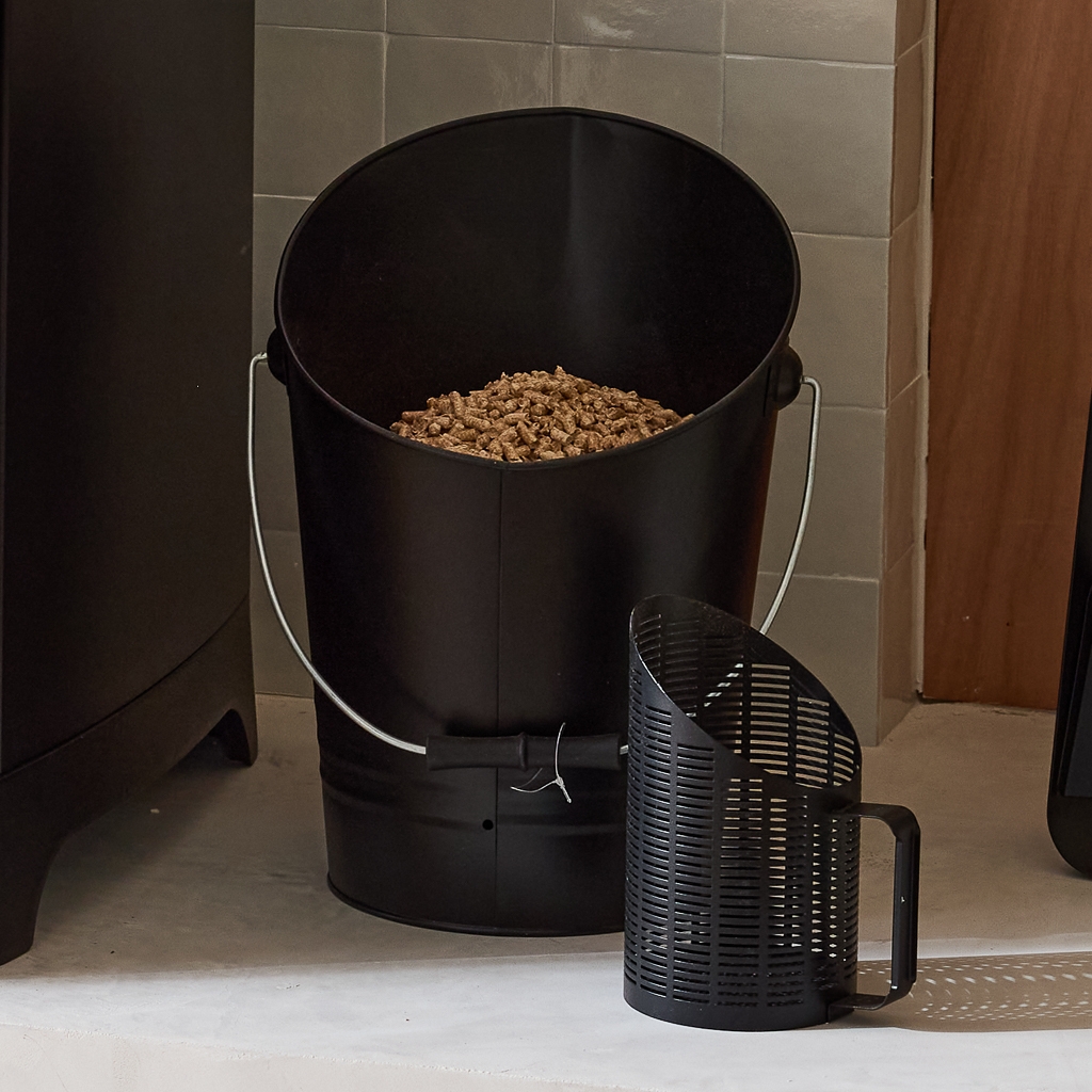 seau à granulé noir