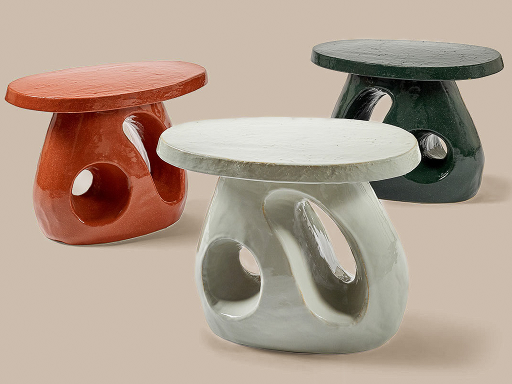 bout de canapé style mid century