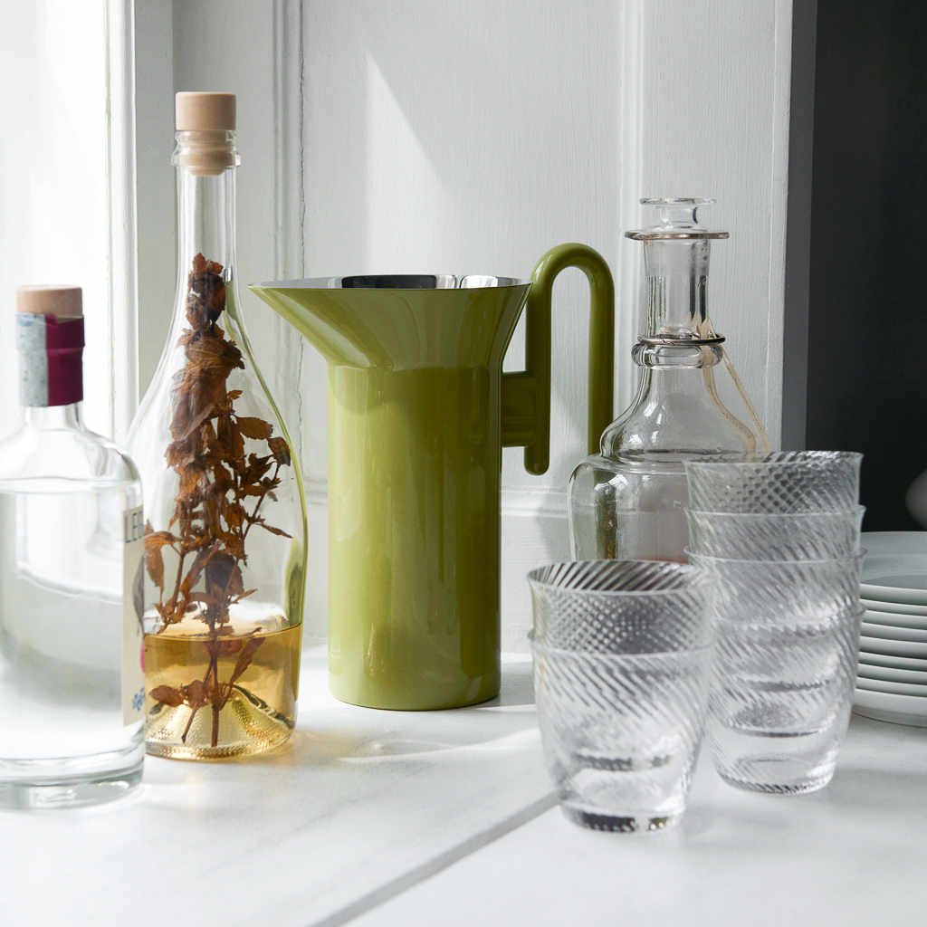 pichet en inox vert citron