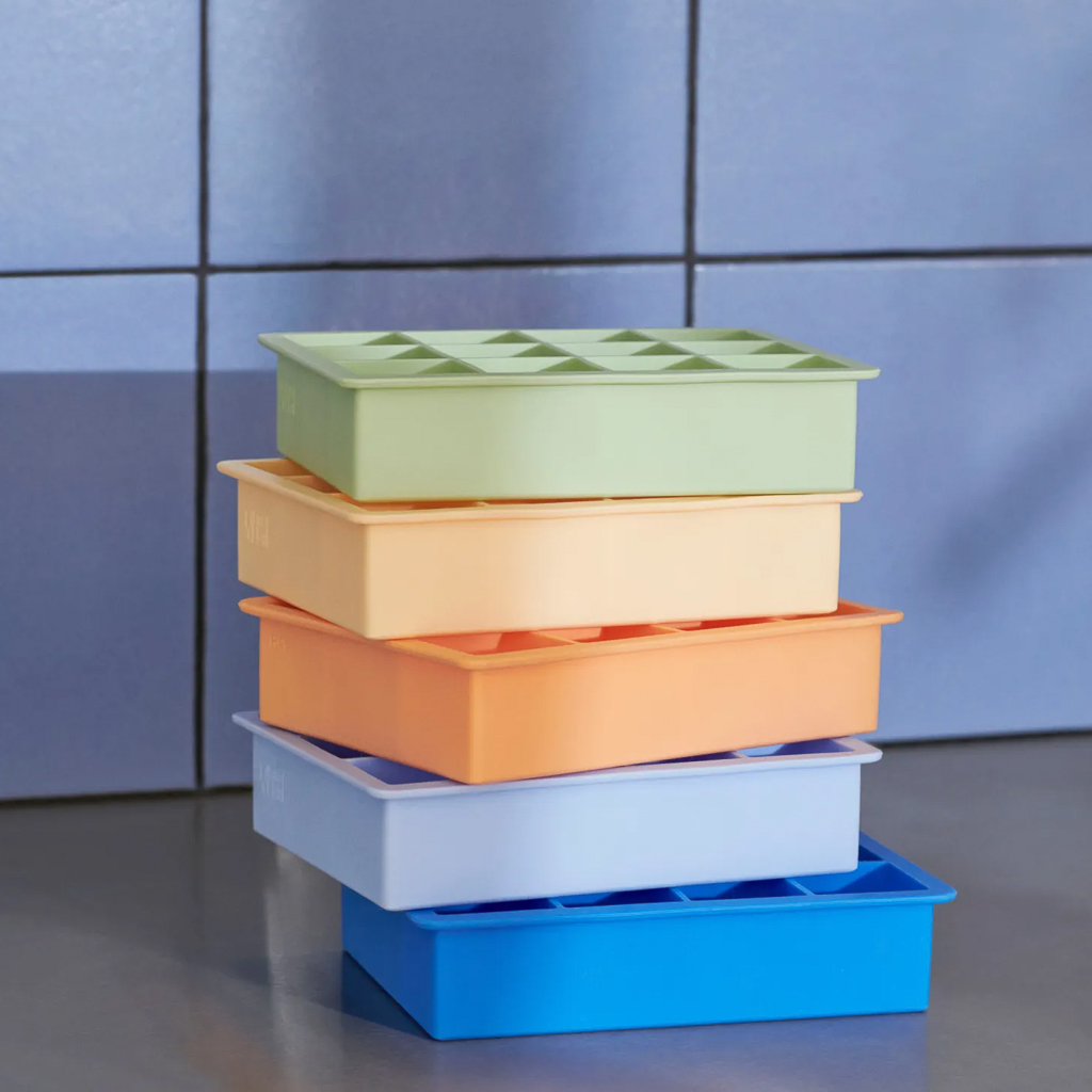 bac à glaçon coloré