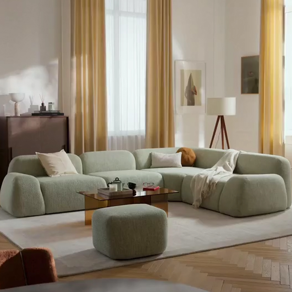 canapé modulable angle moelleux