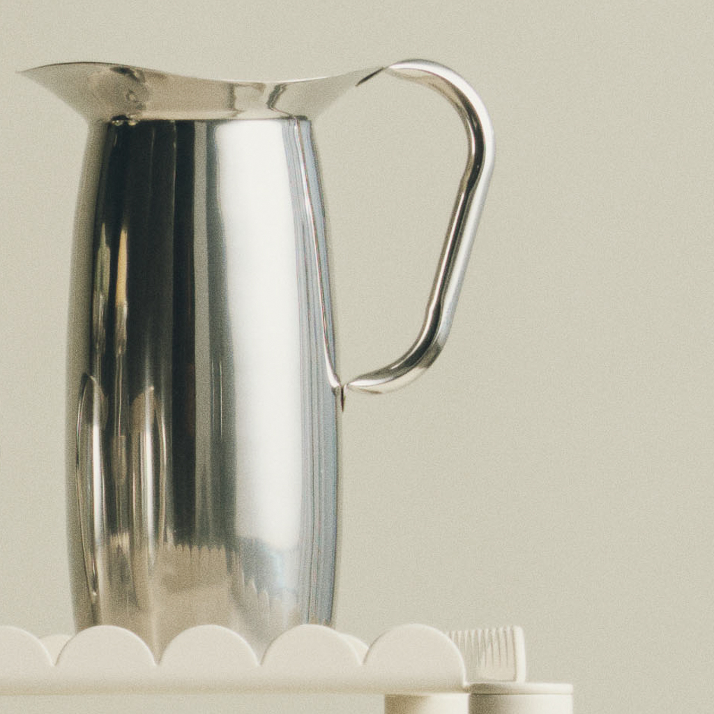 pichet argent inox