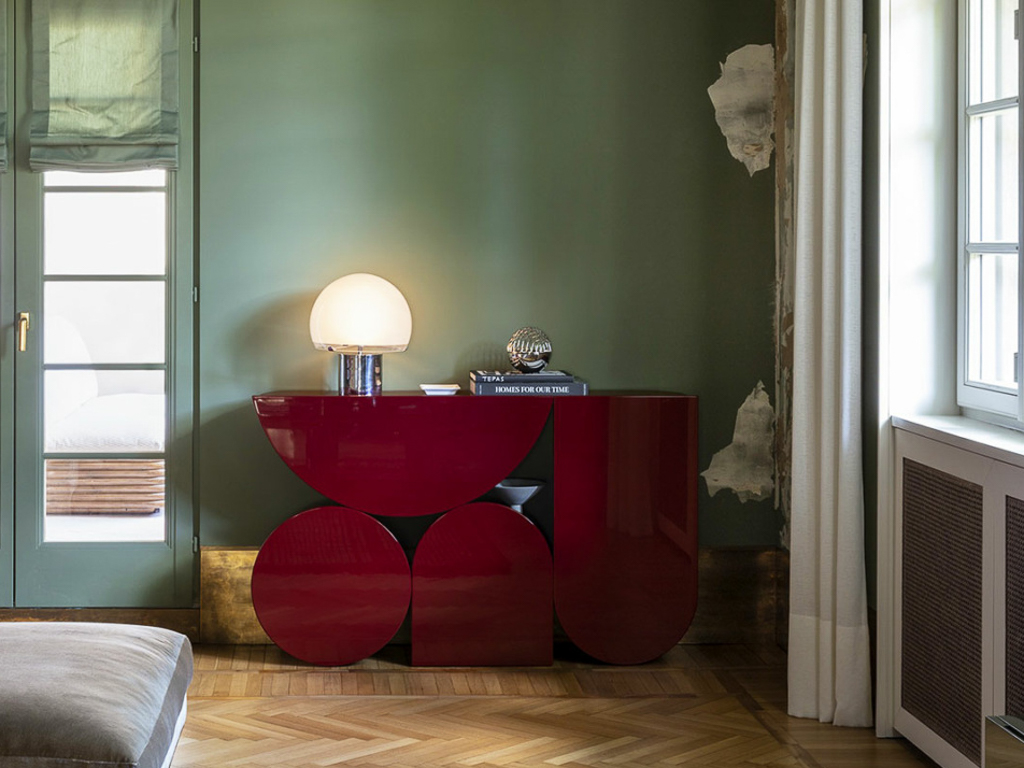 décoration rouge vert clair et argent