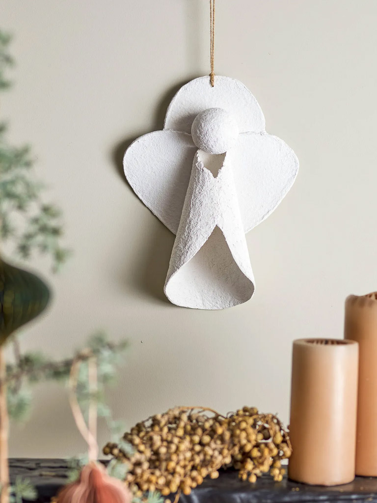 ornement de noël en papier mâché