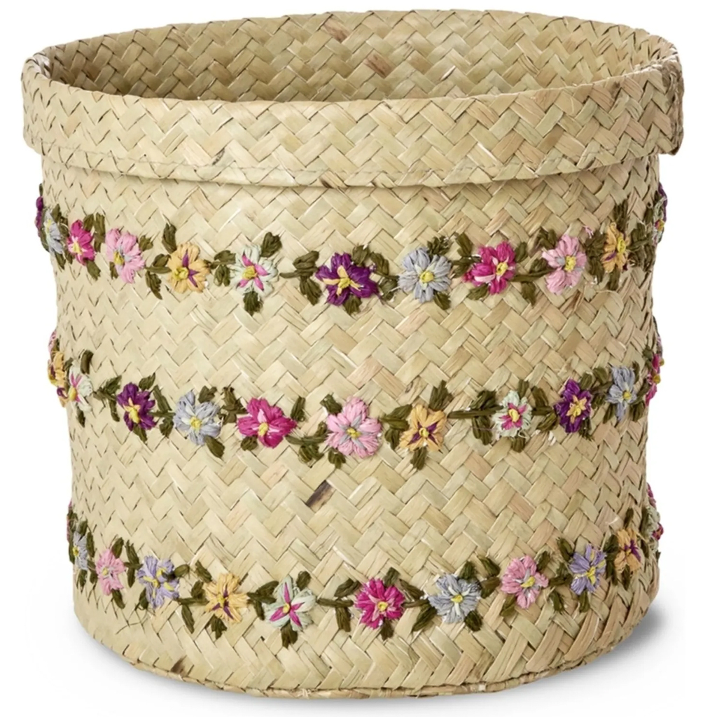 idée cadeau femme panier fleuris