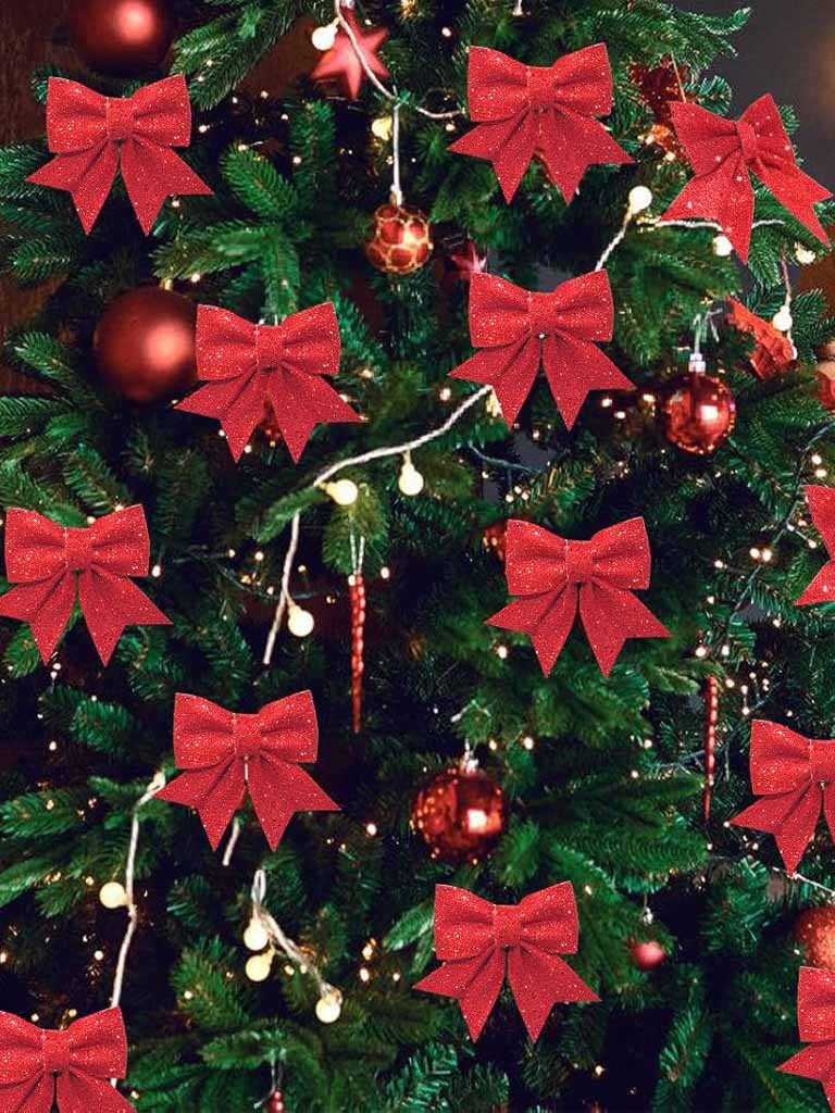 nœud de sapin rouge