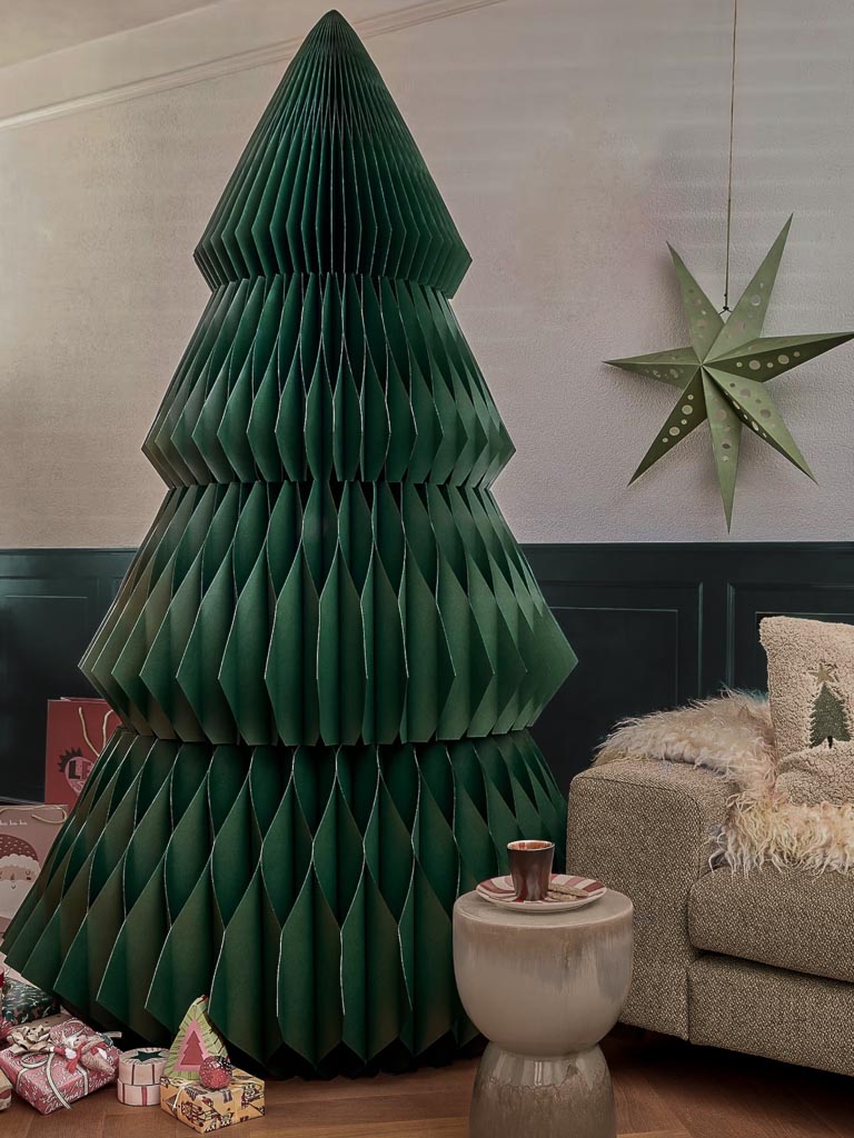 sapin de noël en papier