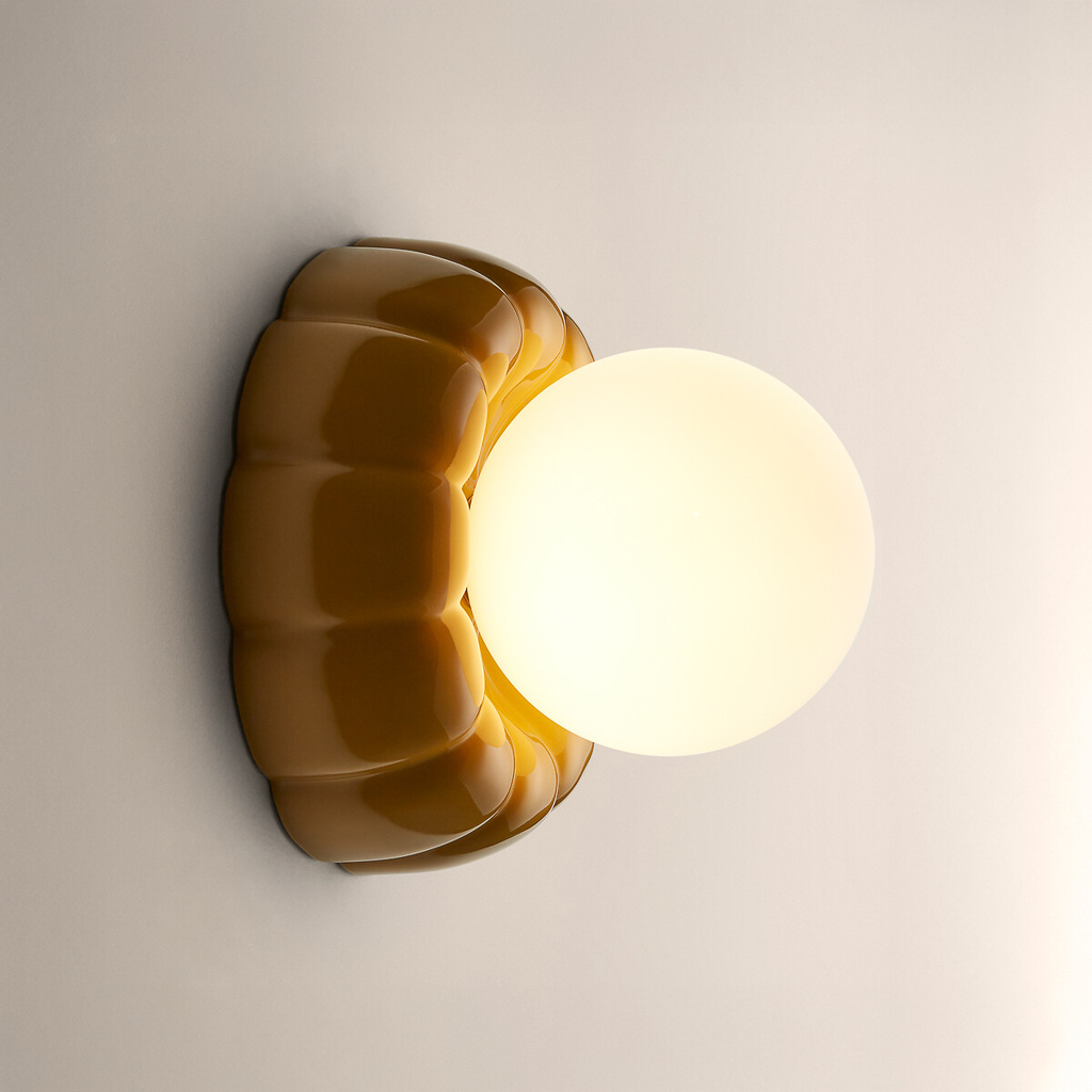 applique en céramique jaune