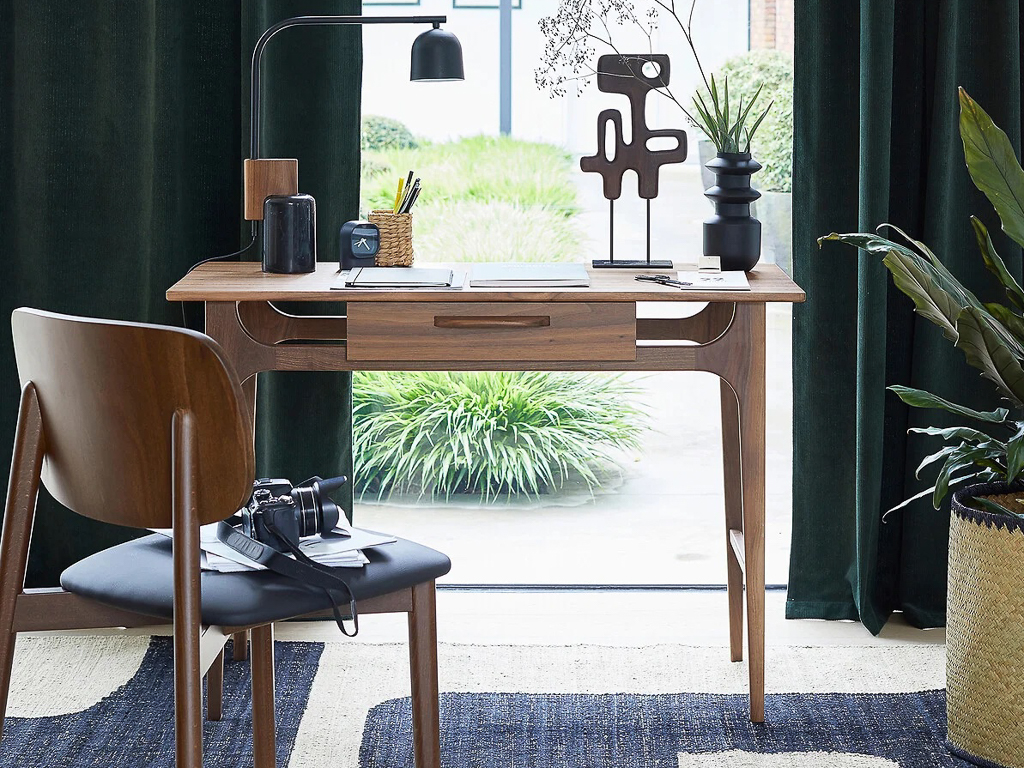 bureau style années 50 en bois