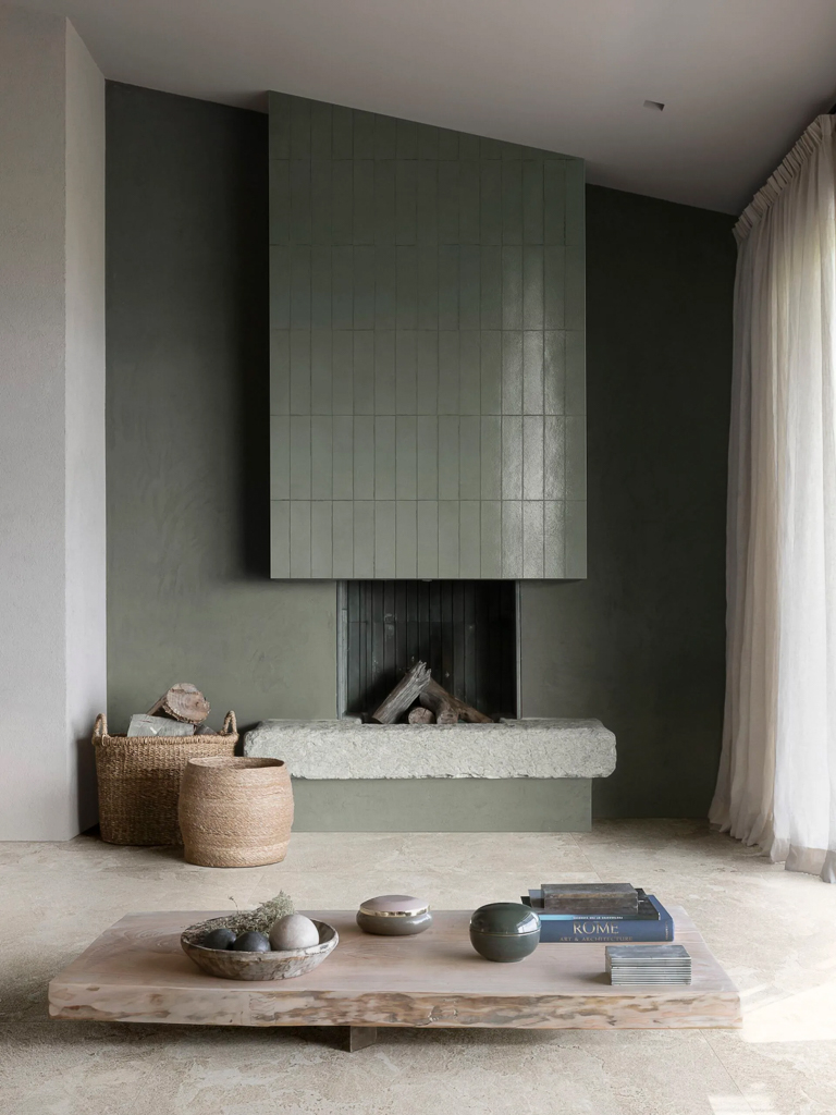 carrelage cheminée idée