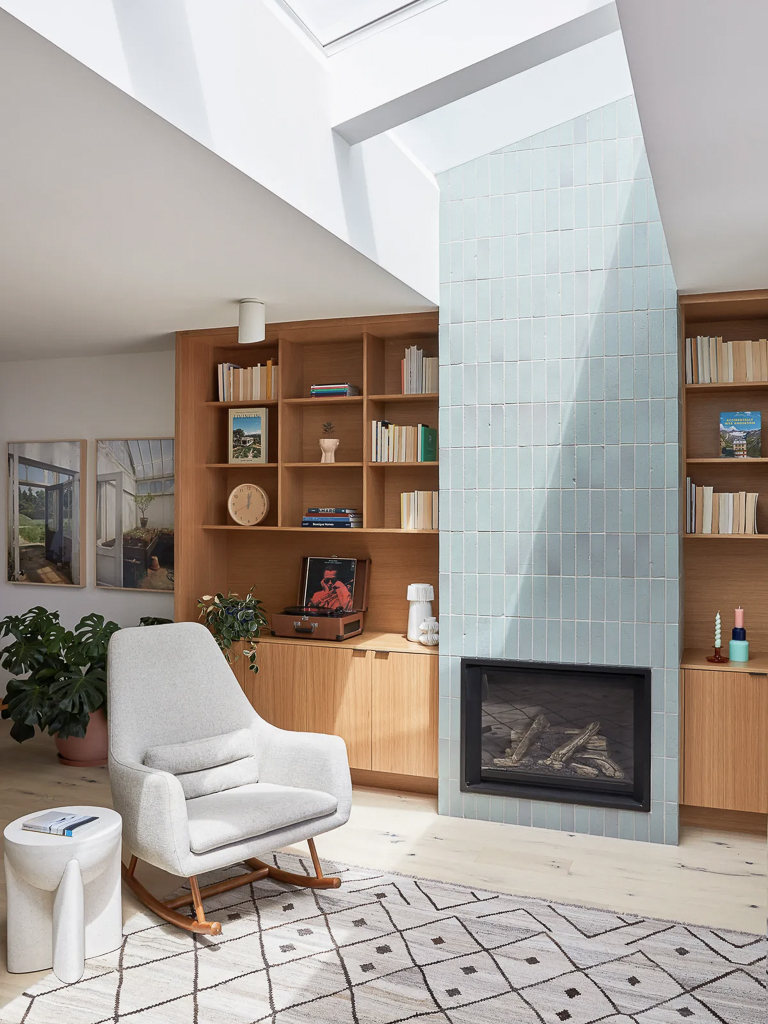 carrelage cheminée idée