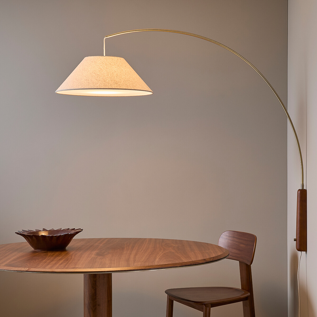 lampe potence murale arc