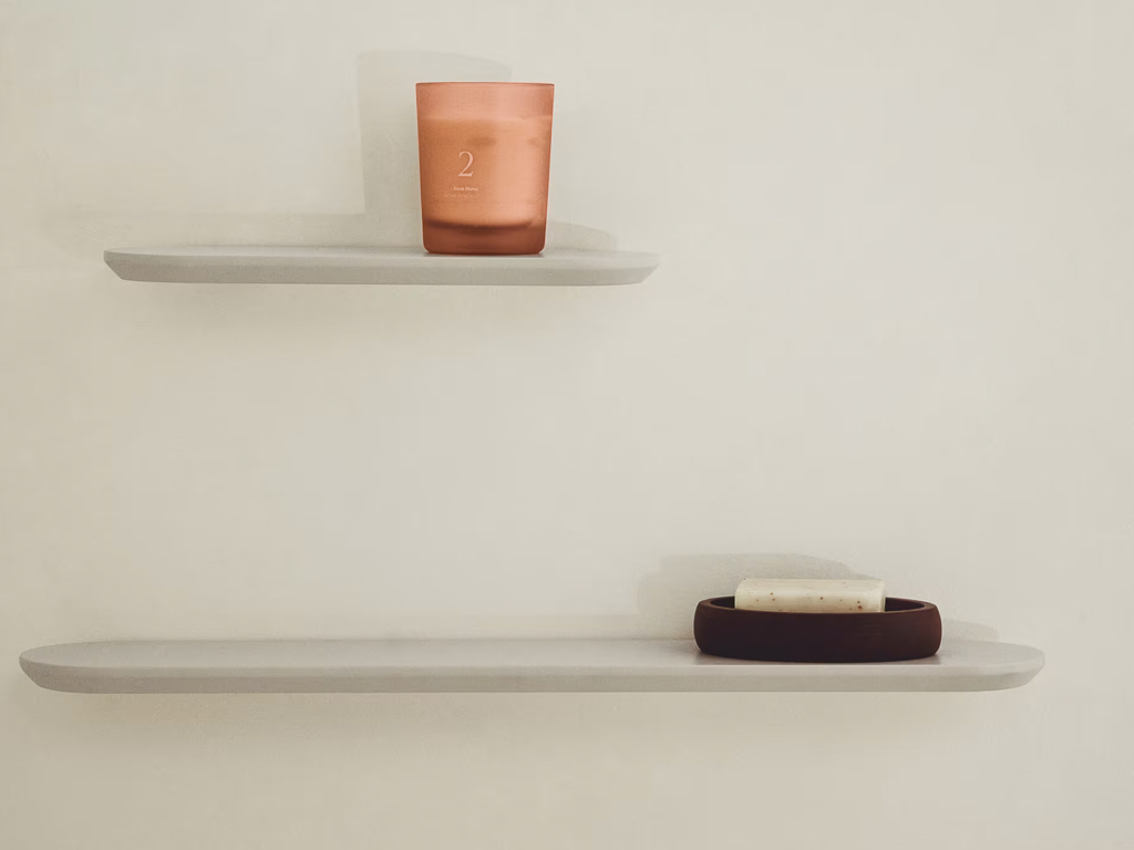 salle de bain terracotta et rose