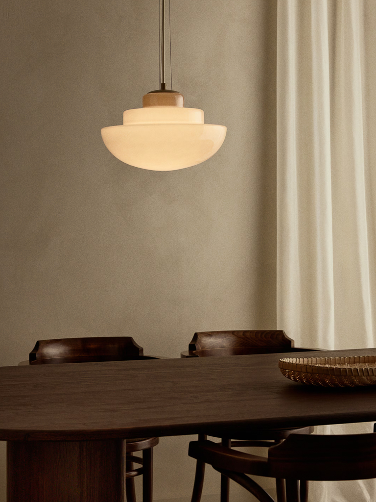 suspension art déco en verre