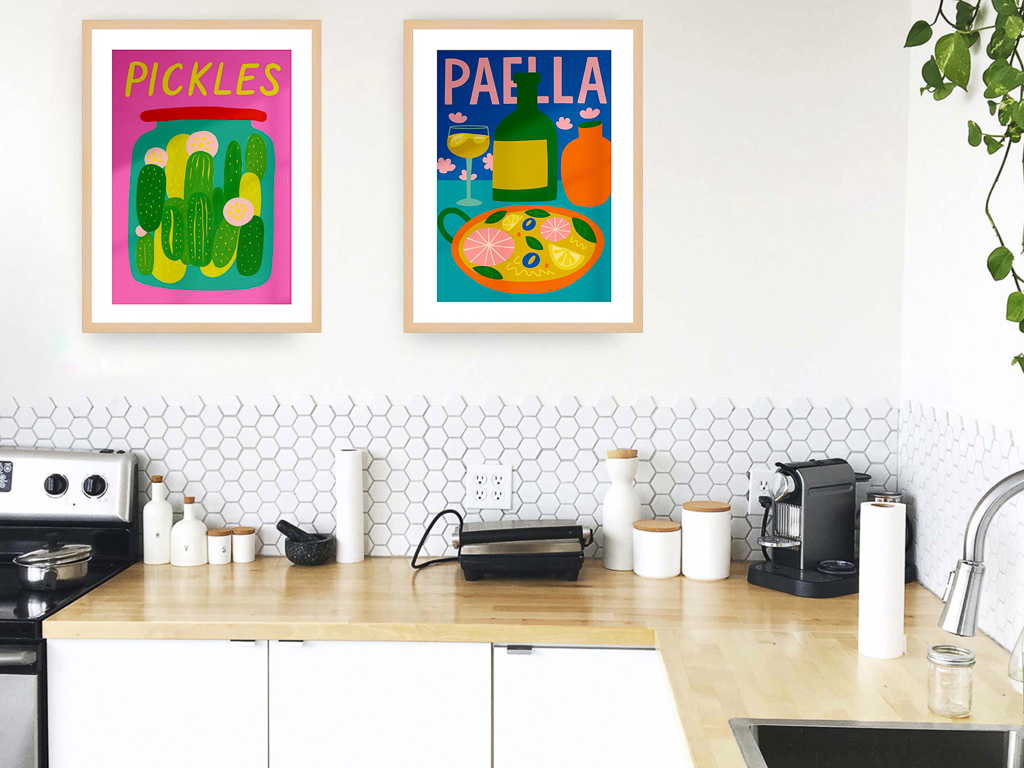 affiche de cuisine moderne