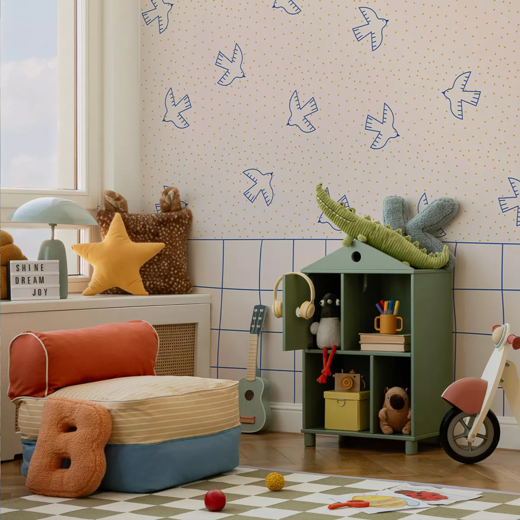 décoration oiseau chambre enfant