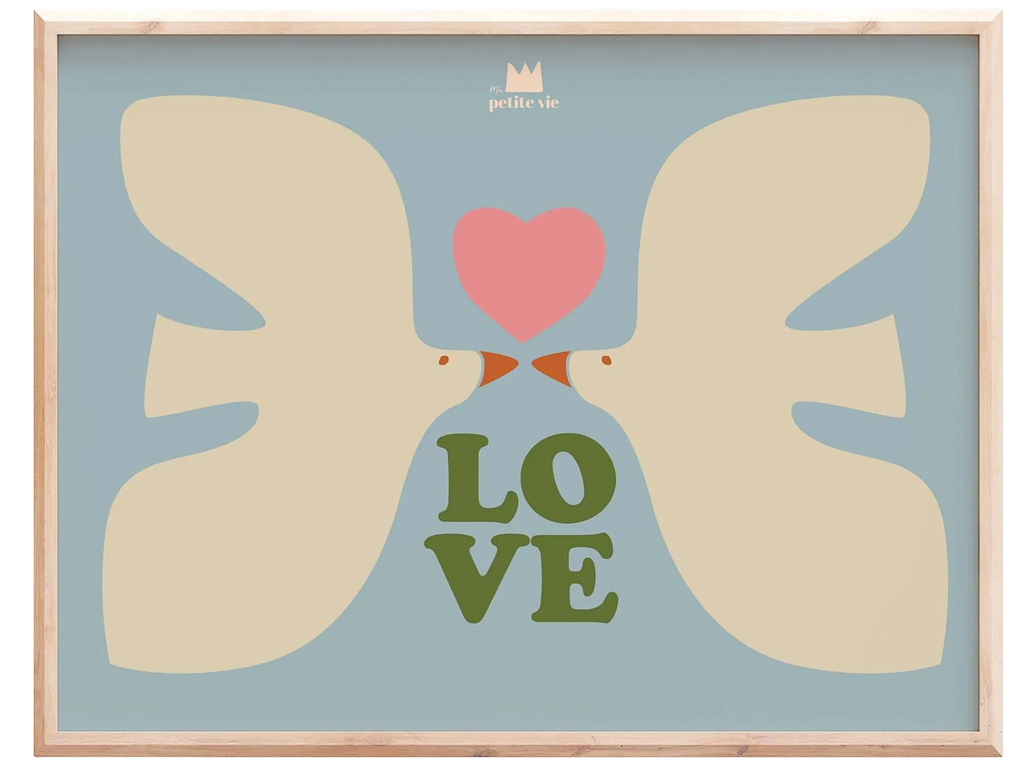 affiche enfant oiseau