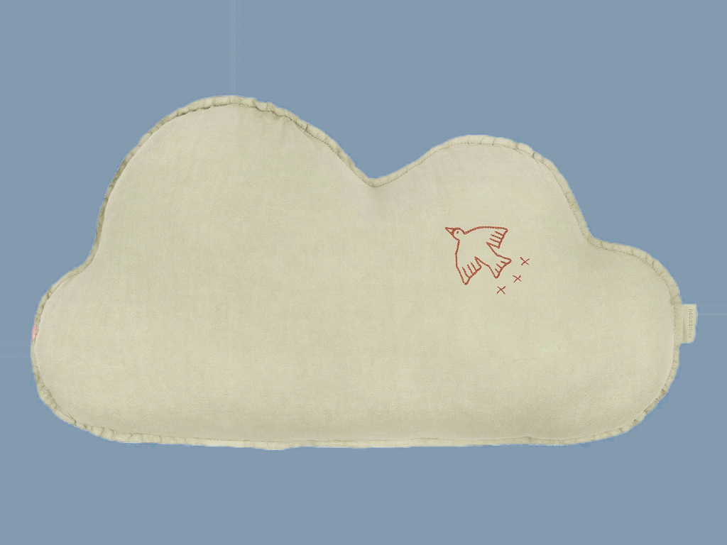 coussin enfant oiseau