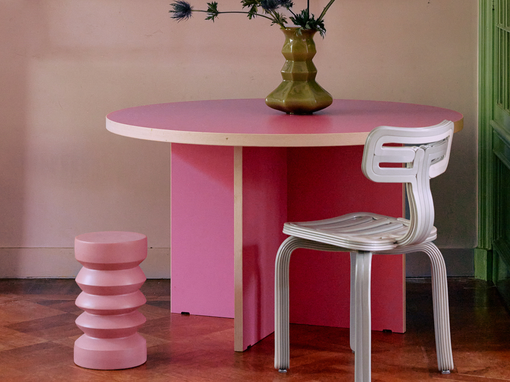 salle à manger design design rose