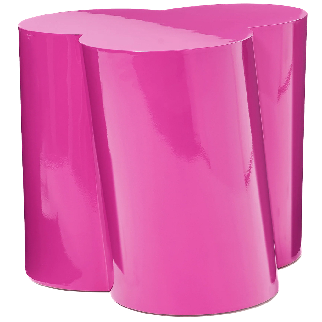 bout de canapé design rose fuchsia