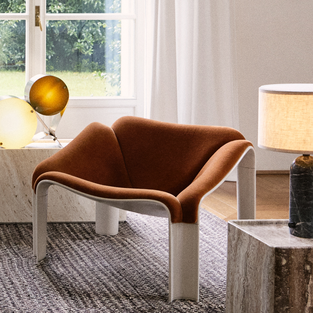 salon années 70 moderne