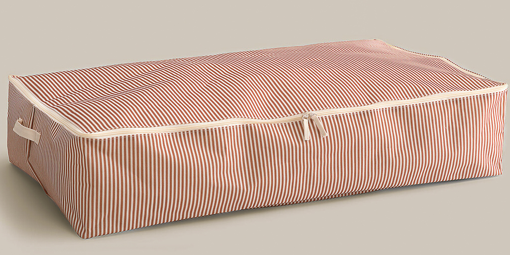 housse de rangement en tissu rayures