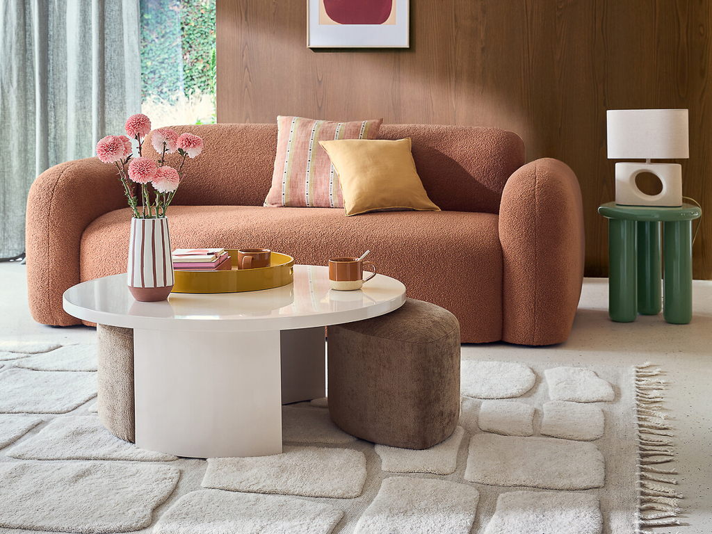 table basse avec poufs intégrés